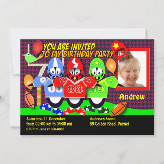 Birthday invitation 028B: American Football