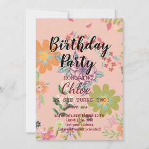 Birthday Invitation card