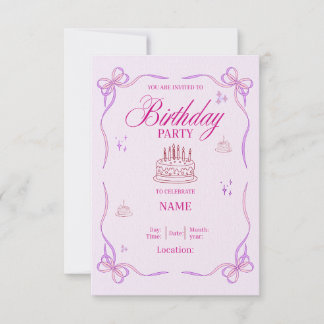 Birthday Invitation Card