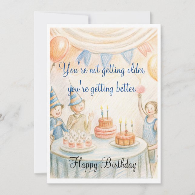 Birthday invitation Card (Front)