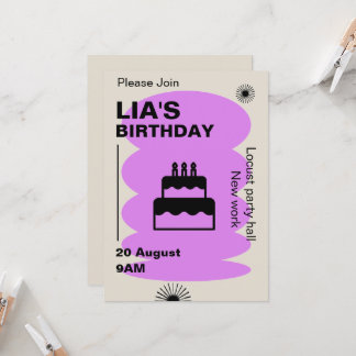 Birthday Invitation card 