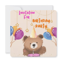 BIRTHDAY INVITATION CARD FOR KIDS
