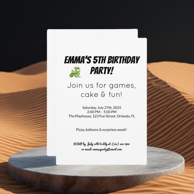 Birthday Invitation Card · Party Invite Maker (Creator Uploaded)