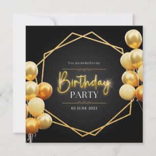 Birthday Invitation Card-Save The Date