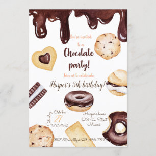 Birthday Invitation Chocolate