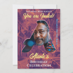 Birthday Invitation Customisable Intital Design