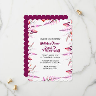 Birthday Invitation Digital Product Template for 