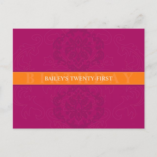 BIRTHDAY INVITATION :: finesse 5 (Front)