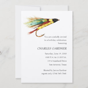 Birthday Invitation Fly Fishing