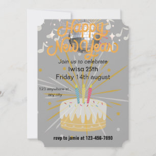 Birthday invitation for adults