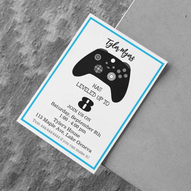 Birthday Invitation for Gamer (Creator Uploaded)