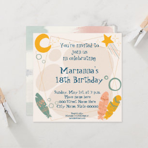 Birthday Invitation Indian Tribal