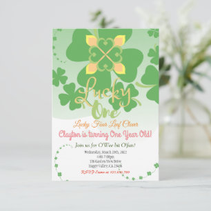 Birthday Invitation Lucky One Party