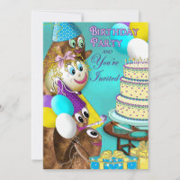 BIRTHDAY INVITATION -POTATO FAMILY COLLECTION