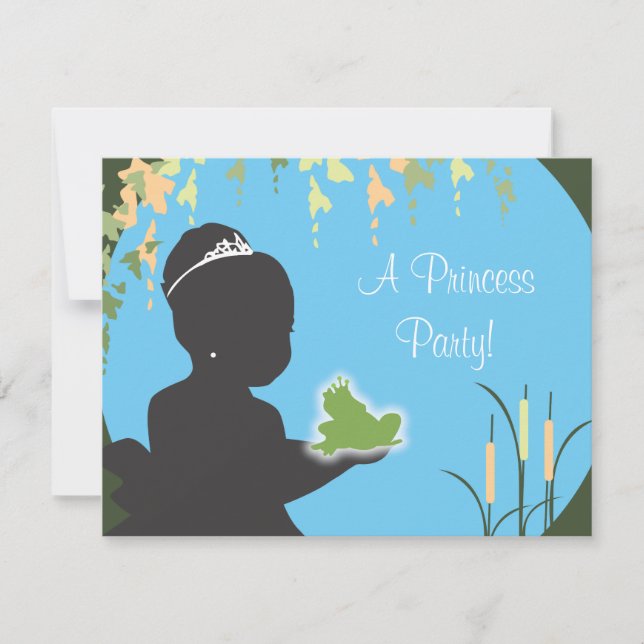 Birthday Invitation - Princess & Frog (Front)