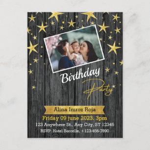 Birthday Invitation Standard Postcard