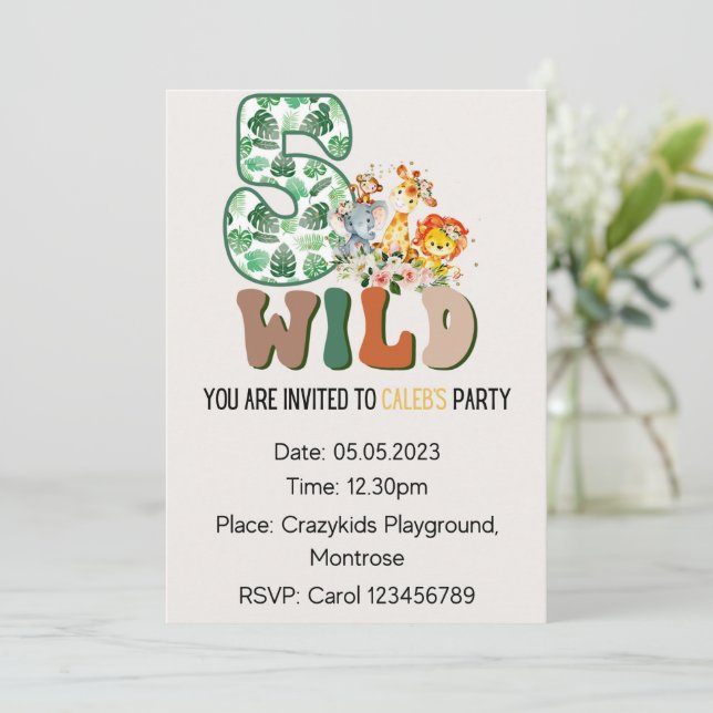 Birthday Invitations (Standing Front)