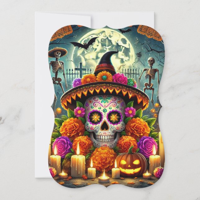 Birthday Invitations halloween party  (Front)