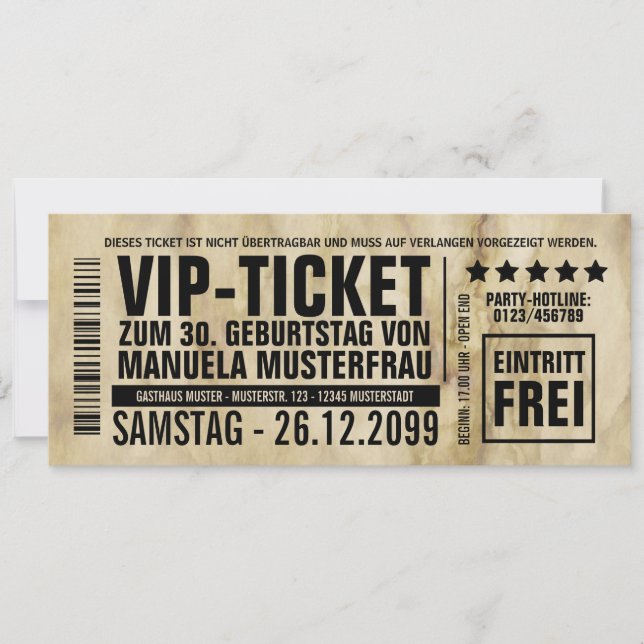 Birthday invitations make party (Front)
