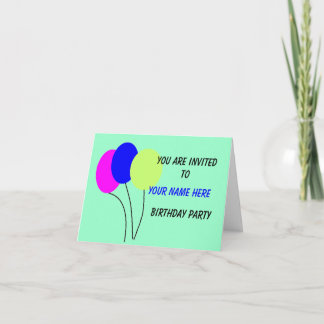 Birthday Invite