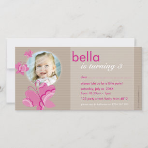 BIRTHDAY INVITE PHOTOCARD :: flutterbybutterfly 5