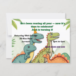 Birthday Invite  Postcard