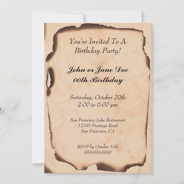 Birthday Invites (Front)