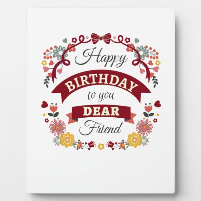 birthday is a yearly thing plaque (Front)