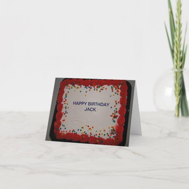 Birthday, Jack Card (Front)