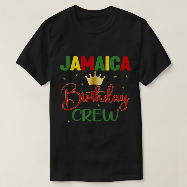 Birthday Jamaica Girl 30th 50th Party Outfit Match T-Shirt (Design Front)