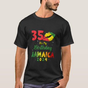 Birthday Jamaica Girl 35th Birthday 2024 Jamaica V T-Shirt