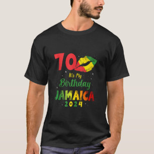 Birthday Jamaica Girl 70th Birthday 2024 Jamaica V T-Shirt