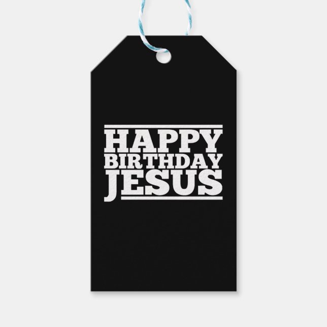 Birthday Jesus Christmas Gift Tags (Front)
