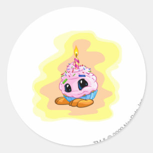 Birthday JubJub Classic Round Sticker