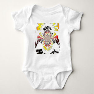 Birthday Kaleidoscope Art Print Baby Bodysuit