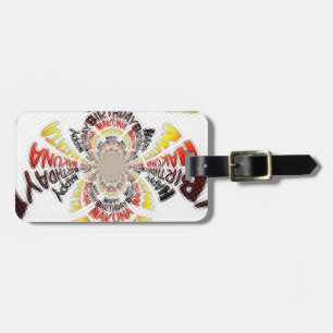 Birthday Kaleidoscope Art Print Luggage Tag