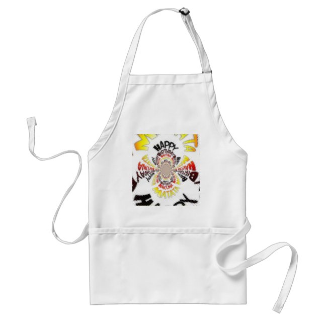 Birthday Kaleidoscope Art Print Standard Apron (Front)