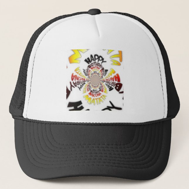 Birthday Kaleidoscope Art Print Trucker Hat (Front)