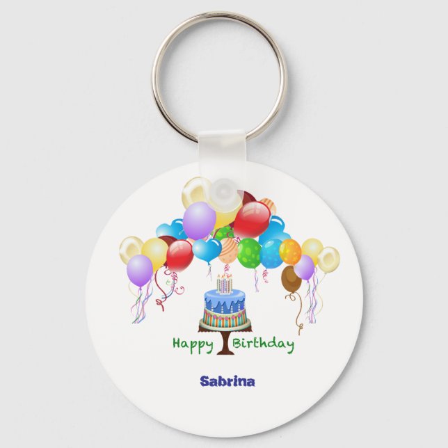 Birthday Key Ring (Front)