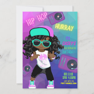 Birthday Kickback Invitation (Girl)