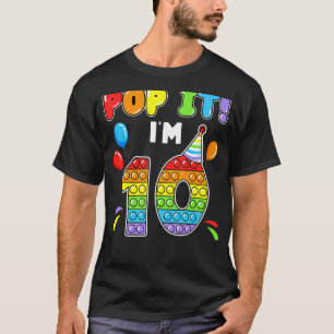 Birthday Kids Pop It I am 10 years old 10th Birthd T-Shirt