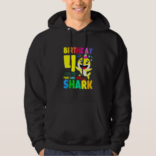 Birthday Kids Shark 4th Girl Two 4 Year Old Hoodie
