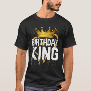 Birthday King Crown For Boys And Men T-Shirt