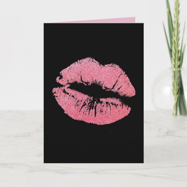 BIRTHDAY KISS GREETING CARD (Front)