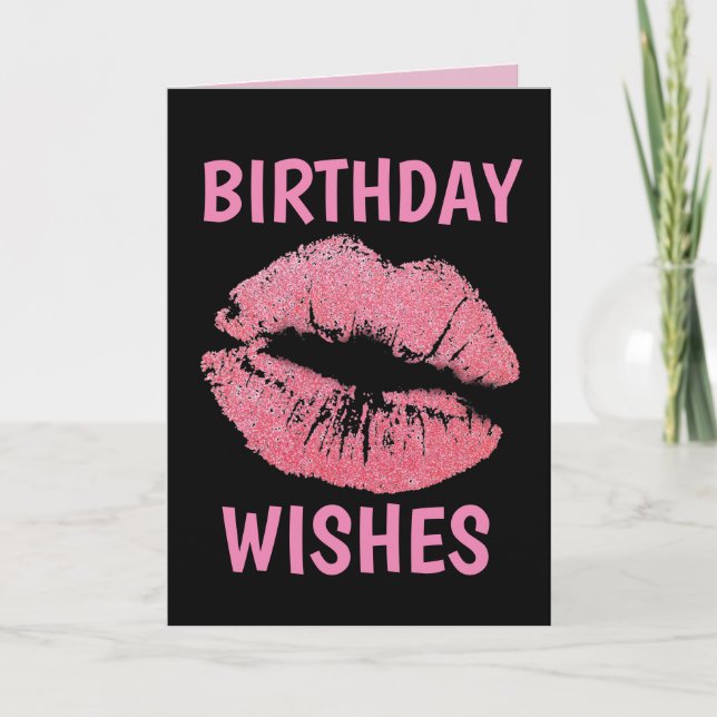 BIRTHDAY KISSES GREETING CARDS (Front)