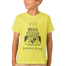 Birthday Knight mediaeval themed kids t-shirt