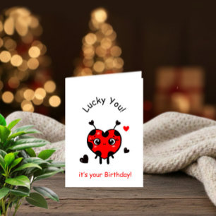 Birthday ladybug card