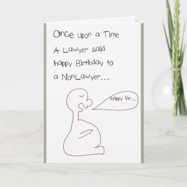 Birthday - Lawyers & Card (Front)