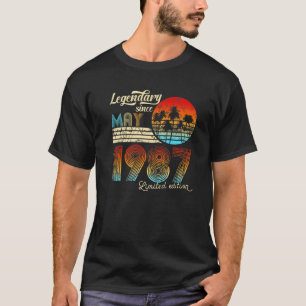 Birthday Legendary Since May 1987 Gift T-Shirt