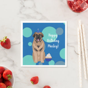 Birthday Leonberger Napkin